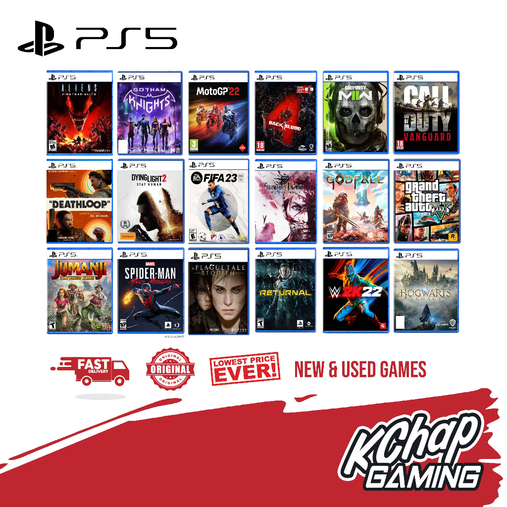 🔥【FAST DELIVERY】PS5 Cheap Secondhand Used game murah pre owned Second Hand games 5