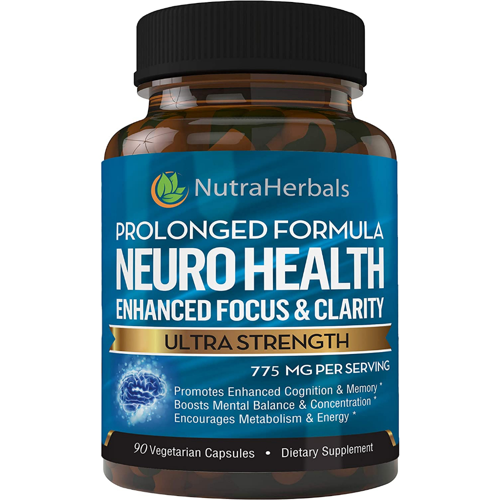 Brain Booster Supplement - 90 Capsules Nootropics Mental Clarity ...