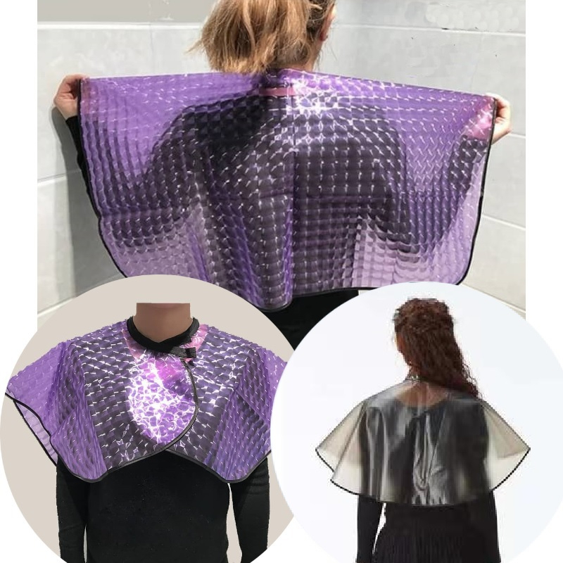 Neck Ruffle PRO Hairdresser Barbers shawl Cape Gown Pc Apron Waterproof ...
