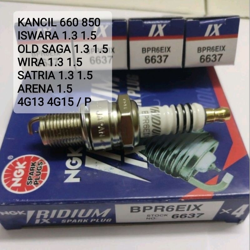 BPR6EIX Spark Plug Iridium NGK Denso Perodua Kancil Iswara Proton Saga ...
