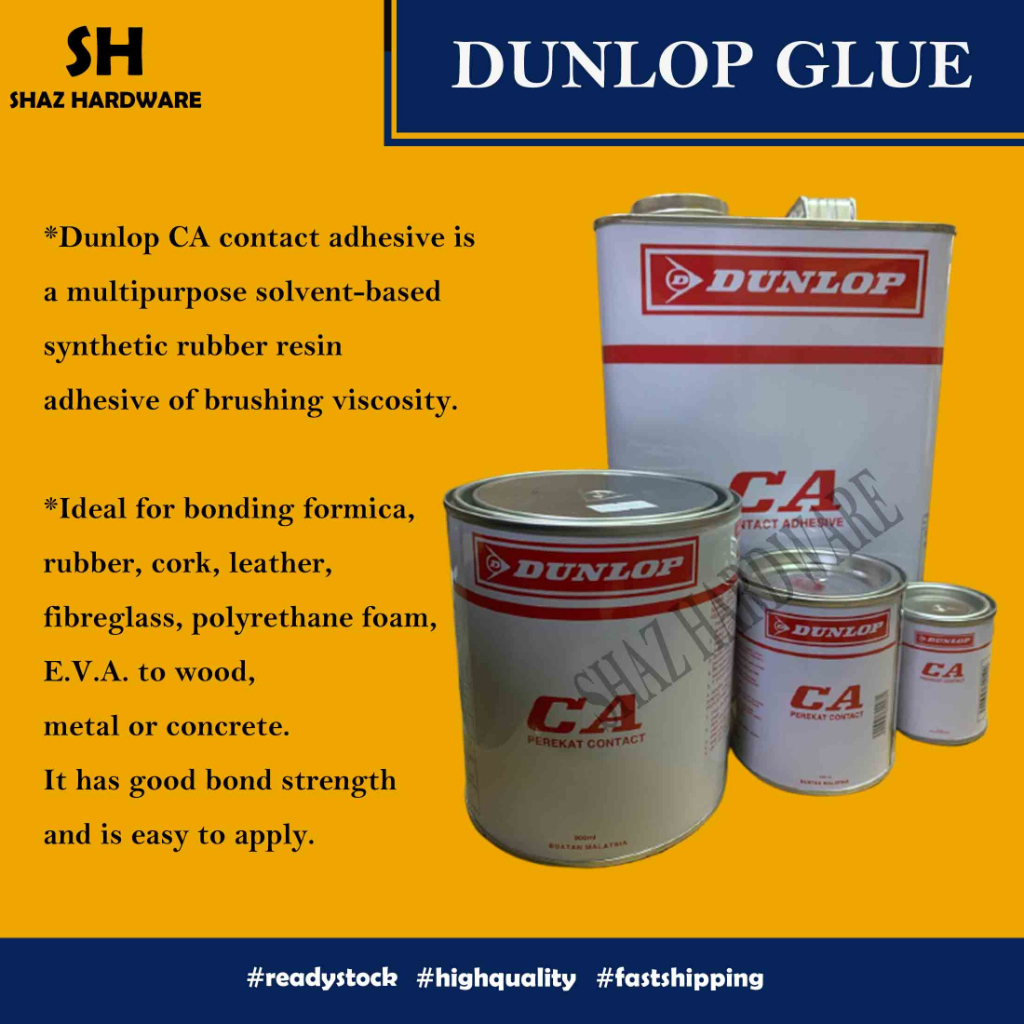 DUNLOP GLUE CA CONTACT ADHESIVE (Dunlop Gam Kasut) | Shopee Malaysia