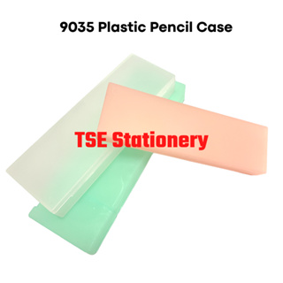 1Pc Clear Candy Color Pencil Case Box Transparent Plastic Pen Box Kids  Office School Supplies