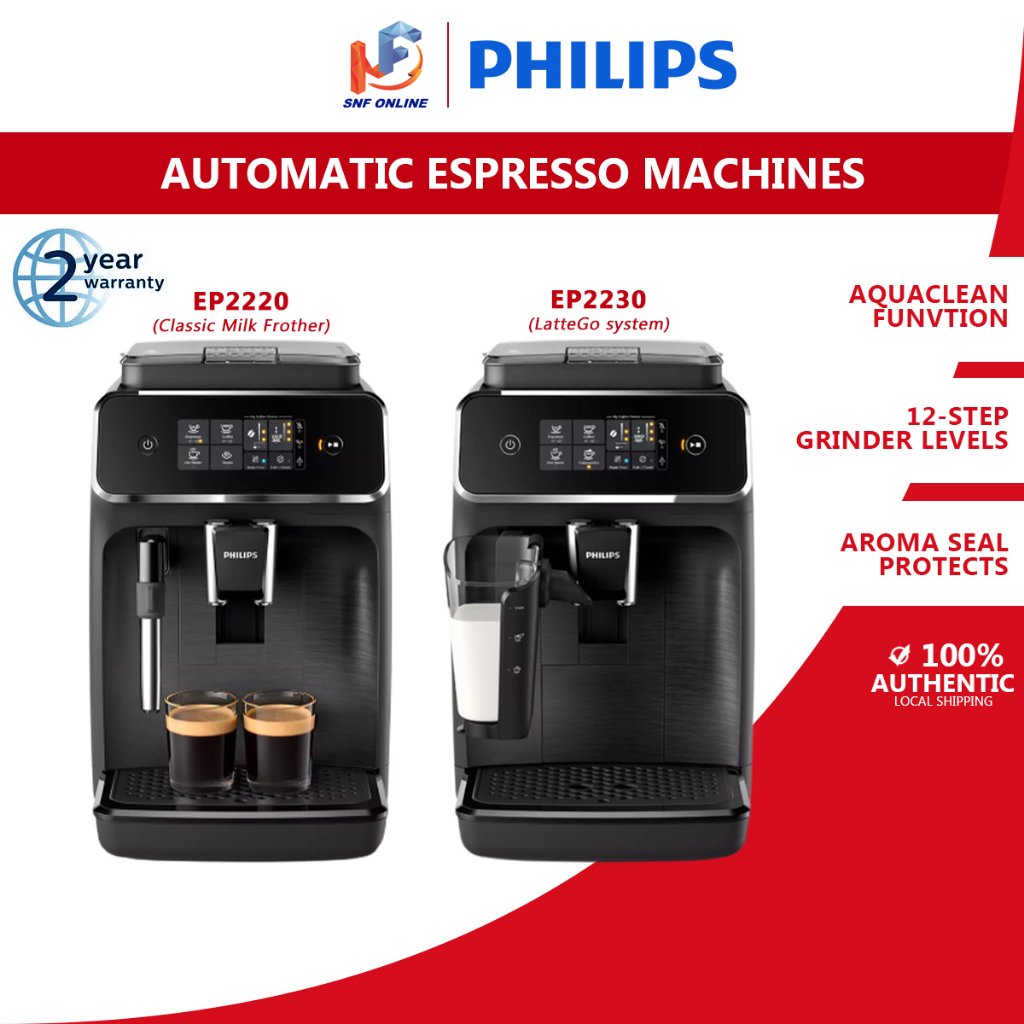 Philips 2200 Series Fully Automatic Espresso Machines, 1.8 L, 1500 W,  Black, EP2220/10 Online at Best Price, Coffee Makers