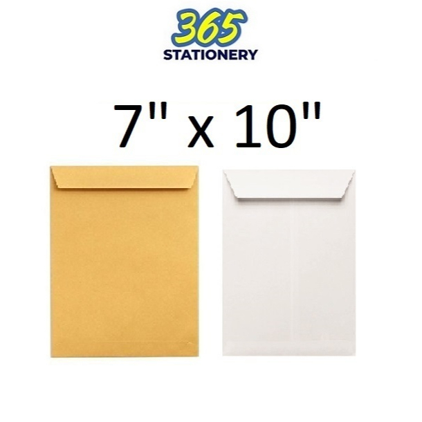 7" x 10" Envelopes Brown / White ( 50's/pack ) Shopee Malaysia