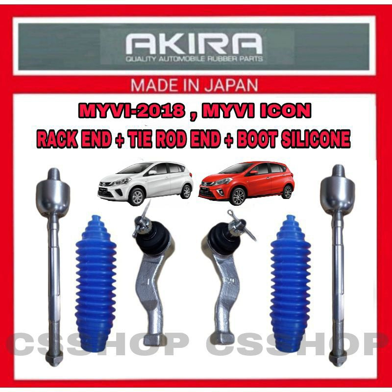 AKIRA PERODUA MYVI 2018 , MYVI ICON TIE ROD END + RACK END + BOOT