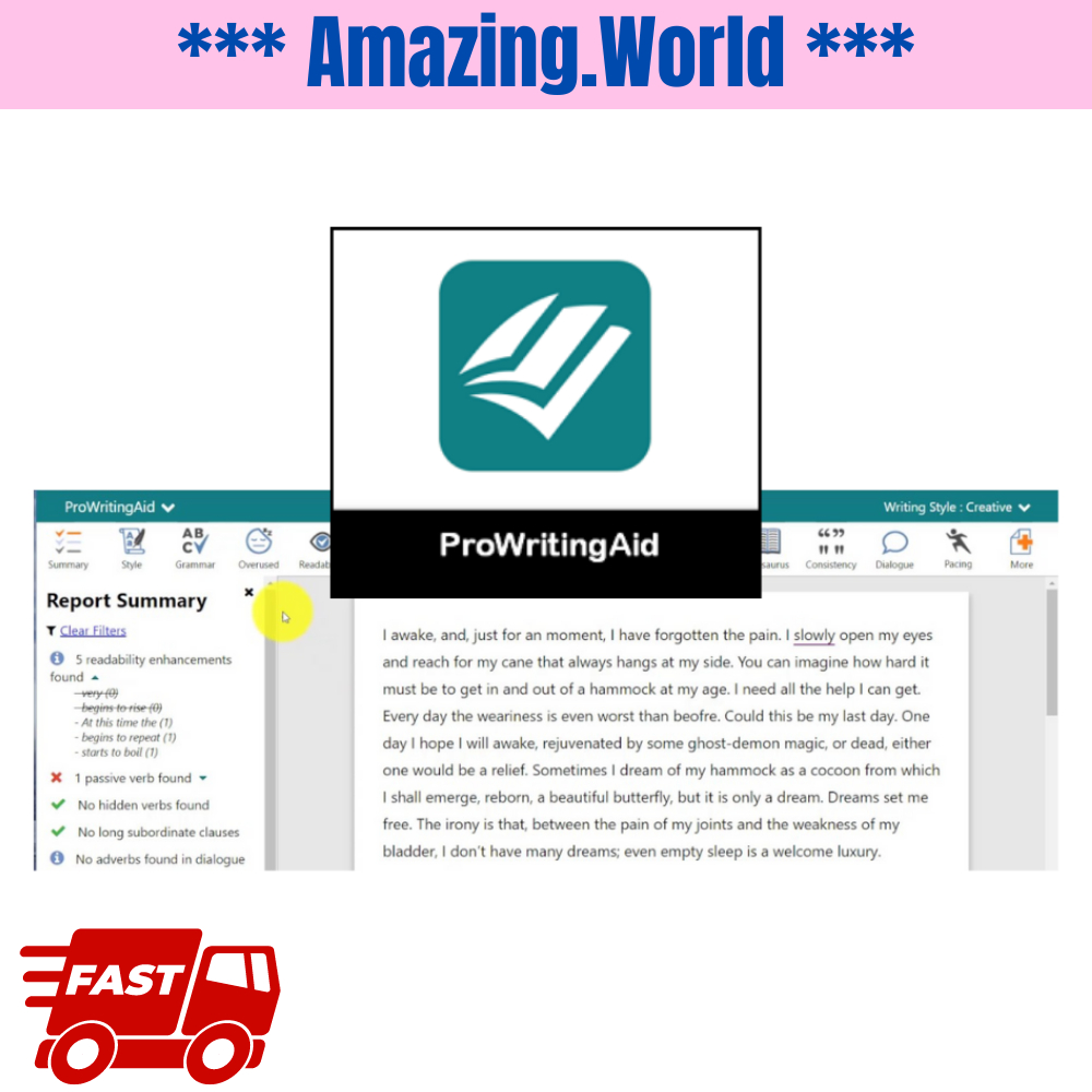 [LIFETIME] Pro Writing Aid Premium Account Shopee Malaysia
