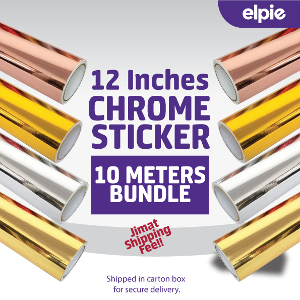 12Inches x 10 meters Chrome Stickers / Tumbler Stickers / Balloon ...