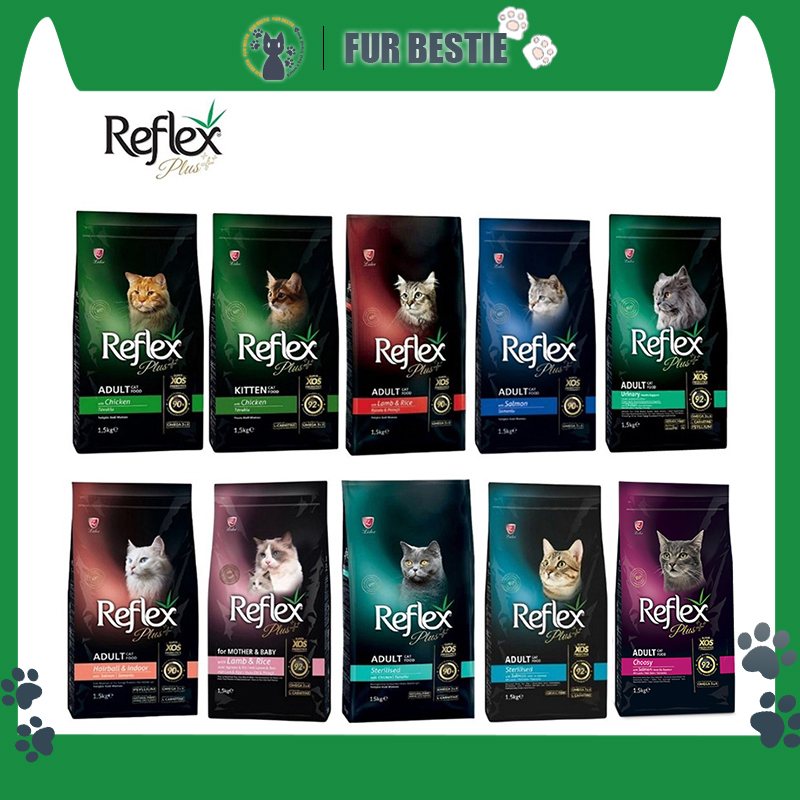 Reflex Plus 1.5kg Dry Cat Food (Kitten / Chicken / Salmon / Hairball ...