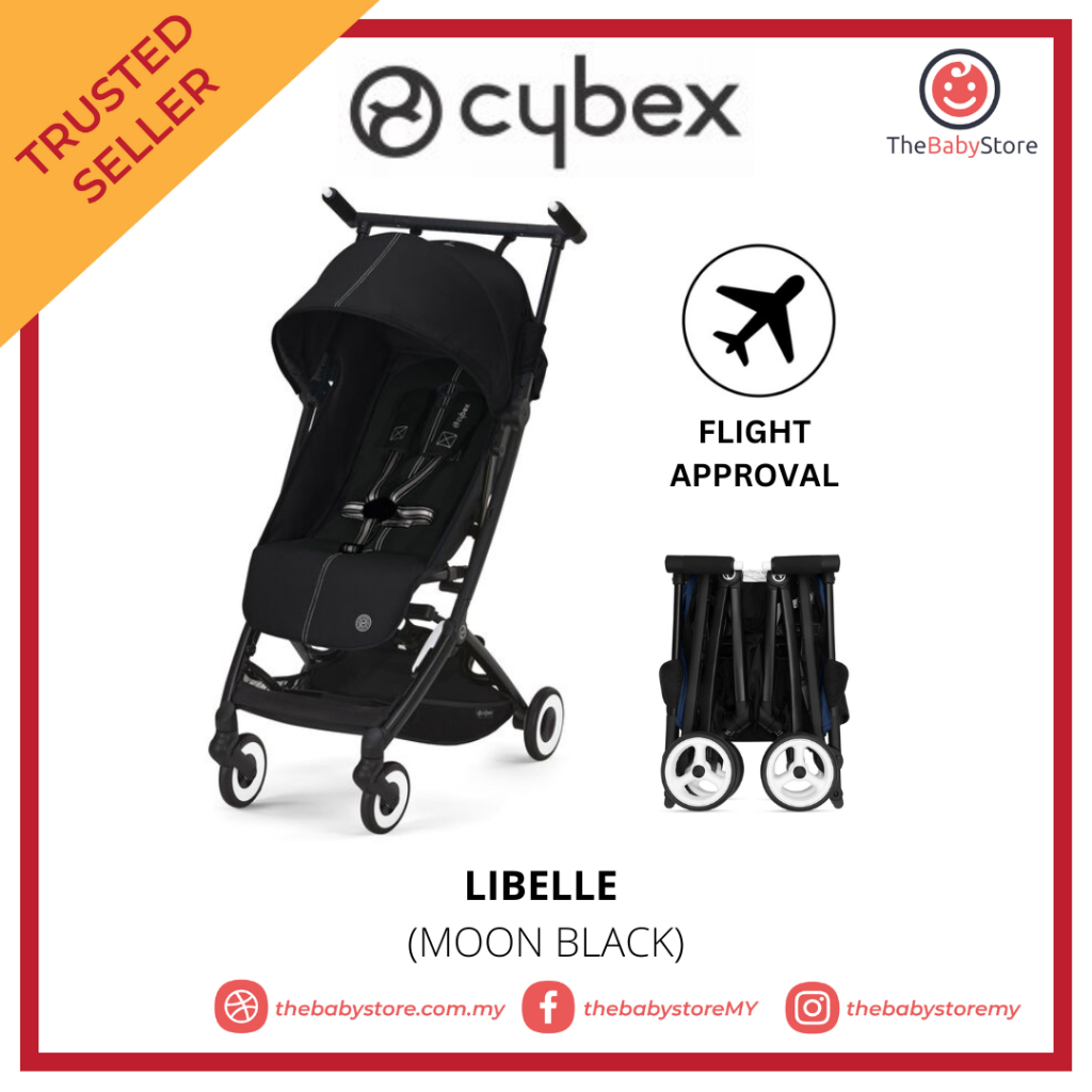 Cybex Libelle 2 Compact Stroller - Moon Black