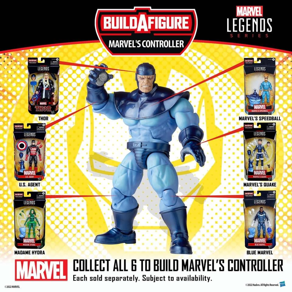 MARVEL'S CONTROLLER BAF - SET OF 7 (Blue Marvel/ Madame Hydra/ Quake ...
