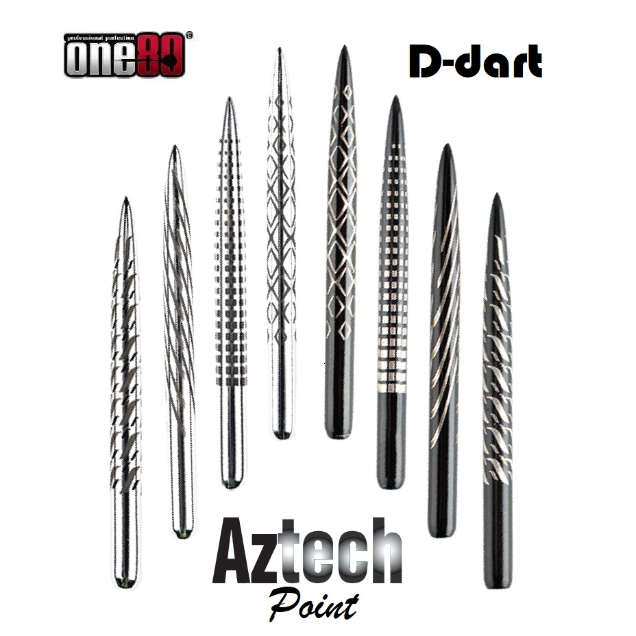 ONE80 DART POINT - Aztech (34mm/36mm) LONG STEEL TIP REPLACEMENT LASER ...