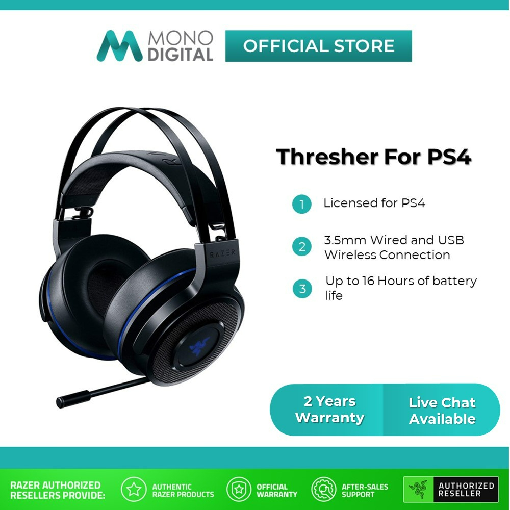 Razer Thresher for PS4 - Wireless and Wired Gaming Headset