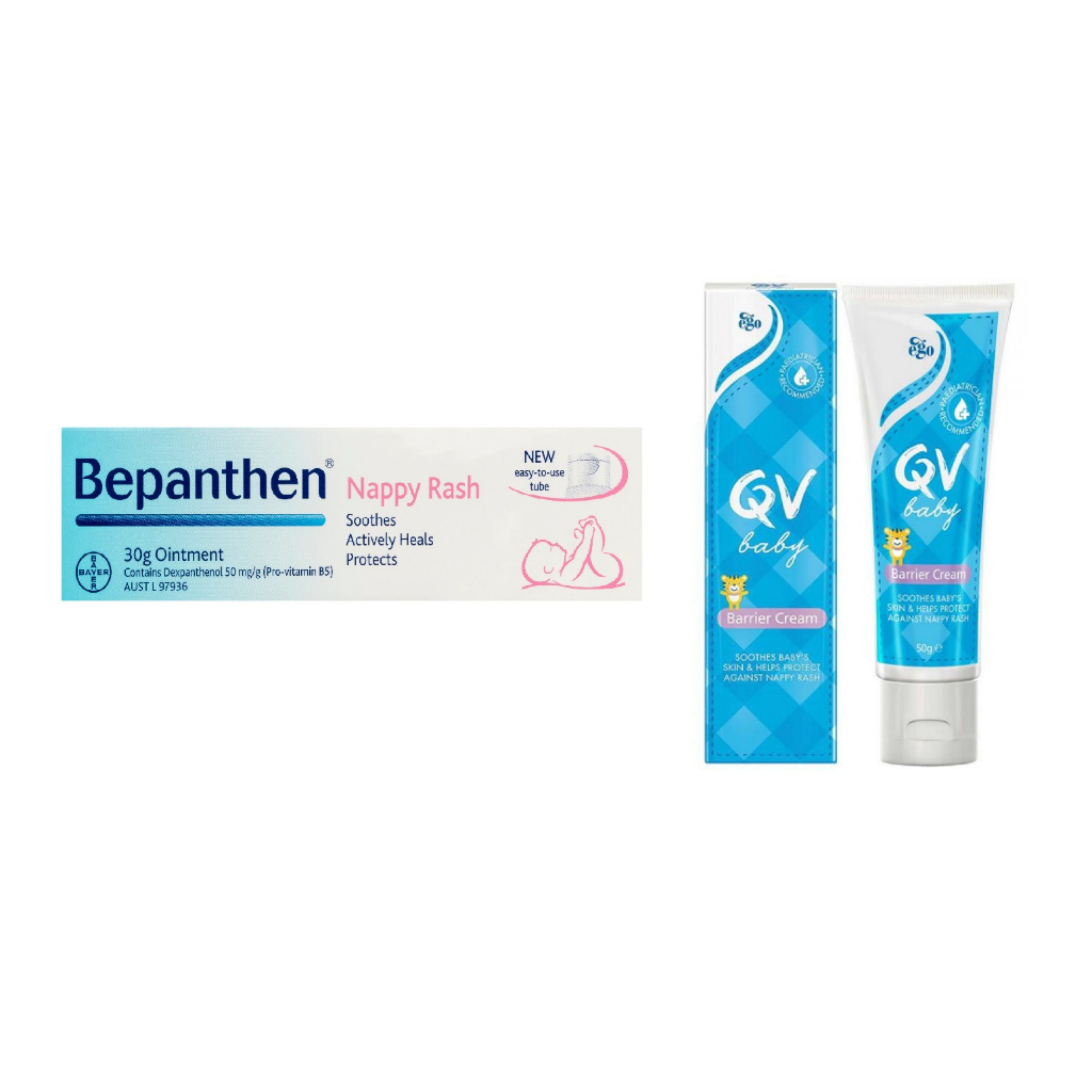 QV Baby Nappy Cream (barrier cream) (50g) /Bepanthen Nappy Rash