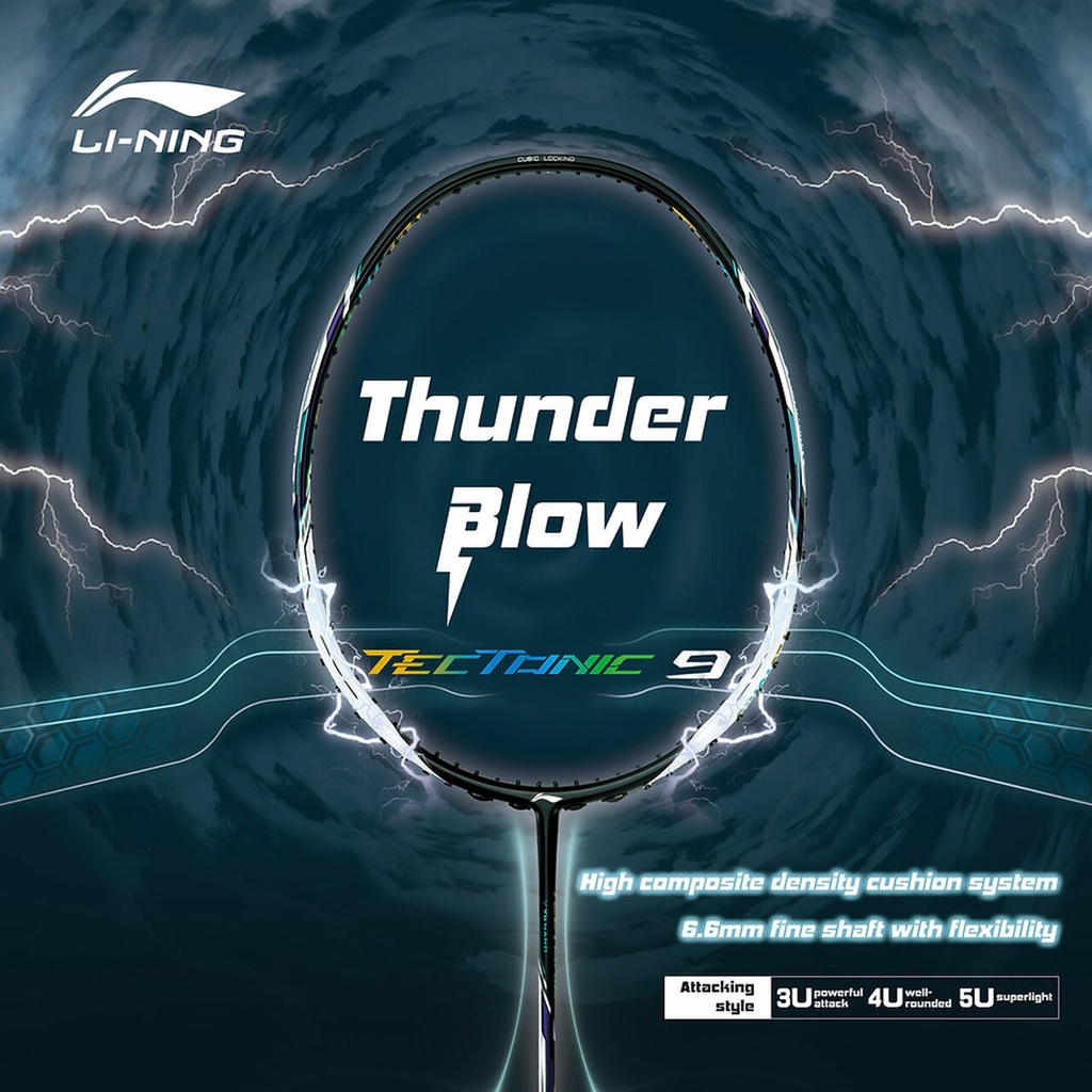 Lining Original Badminton Racket Tectonic 9 [Free String & Grip ...