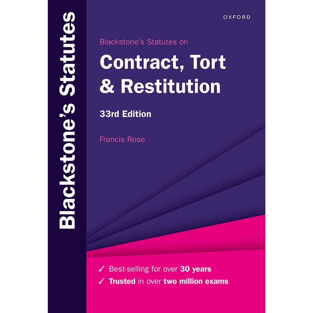 Blackstone's Statutes on Contract, Tort & Restitution (Blackstone's