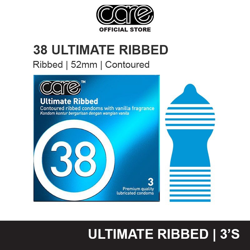 Care 38 Ultimate Ribbed Condom(3's) | Shopee Malaysia