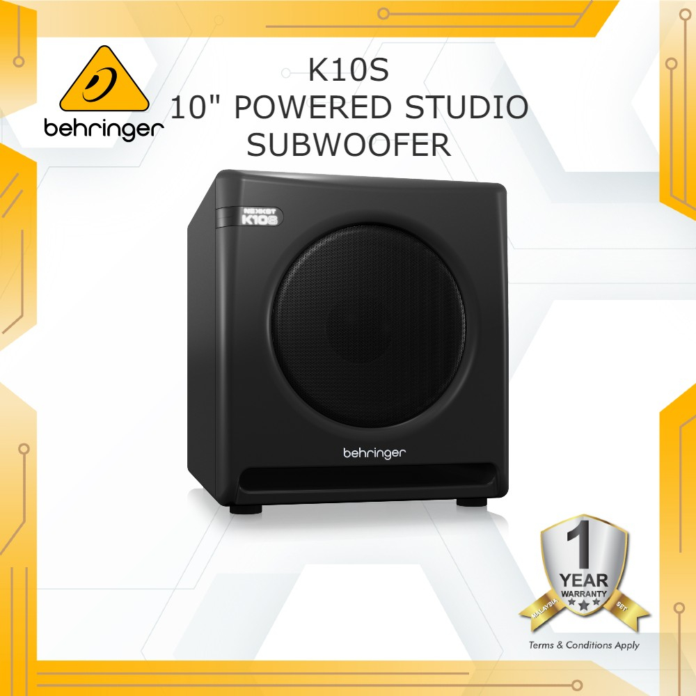BEHRINGER K10S Audiophile 10" Studio Subwoofer with High Excursion