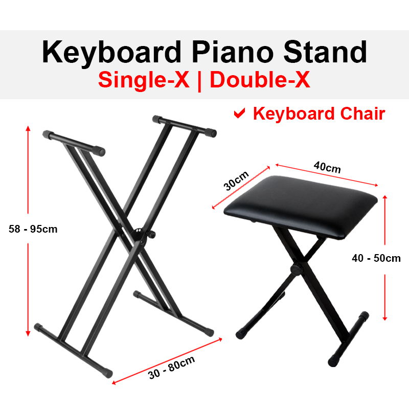 Double deals piano stand