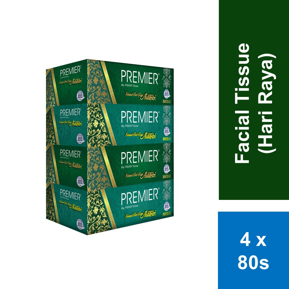 Premier Facial Tissue 4X80s Hari Raya Shopee Malaysia