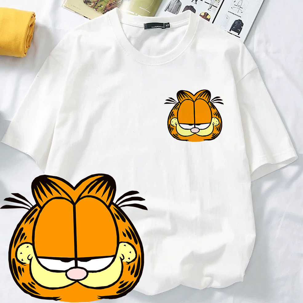 T-shirt Humour Garfield Nope No Nö No Bock - Coton 100 Coupe Normale 943574
