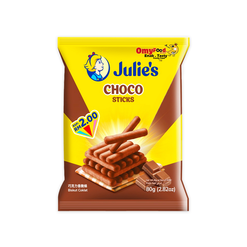 110g 100g 80g Julies Cheese Crackers Milk Flavoured Crackers Choco Stick Milk Flavoured 5064