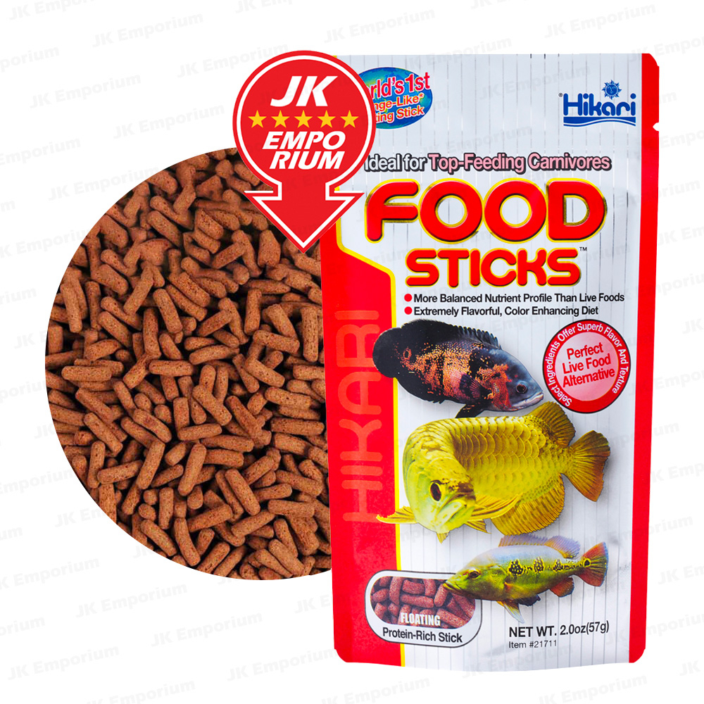 Hikari Food Sticks 57g 250g Fish Food Stick Arowana Carnivorous Makana Ikan Aro