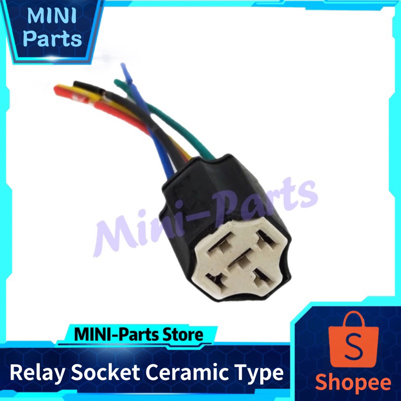 Universal Car Relay 5 Pin Relay Socket Relay 5 Pin 12V 40A 87 Ceramic