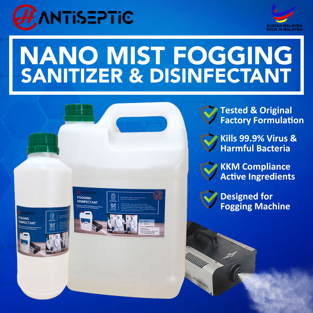 Nano Mist Fogging Disinfectant Liquid [1L - 5L] KKM Compliance Lab ...