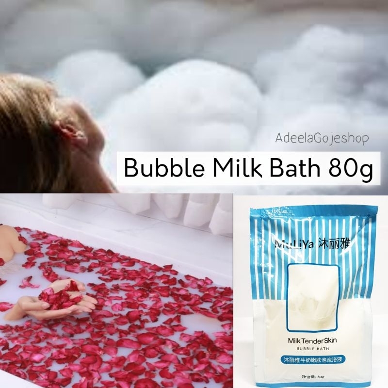 Bubble Mandi Susu/ Busa Banyk/ Bubble Milk Bath Tub/ Fun Bath/ Milk ...