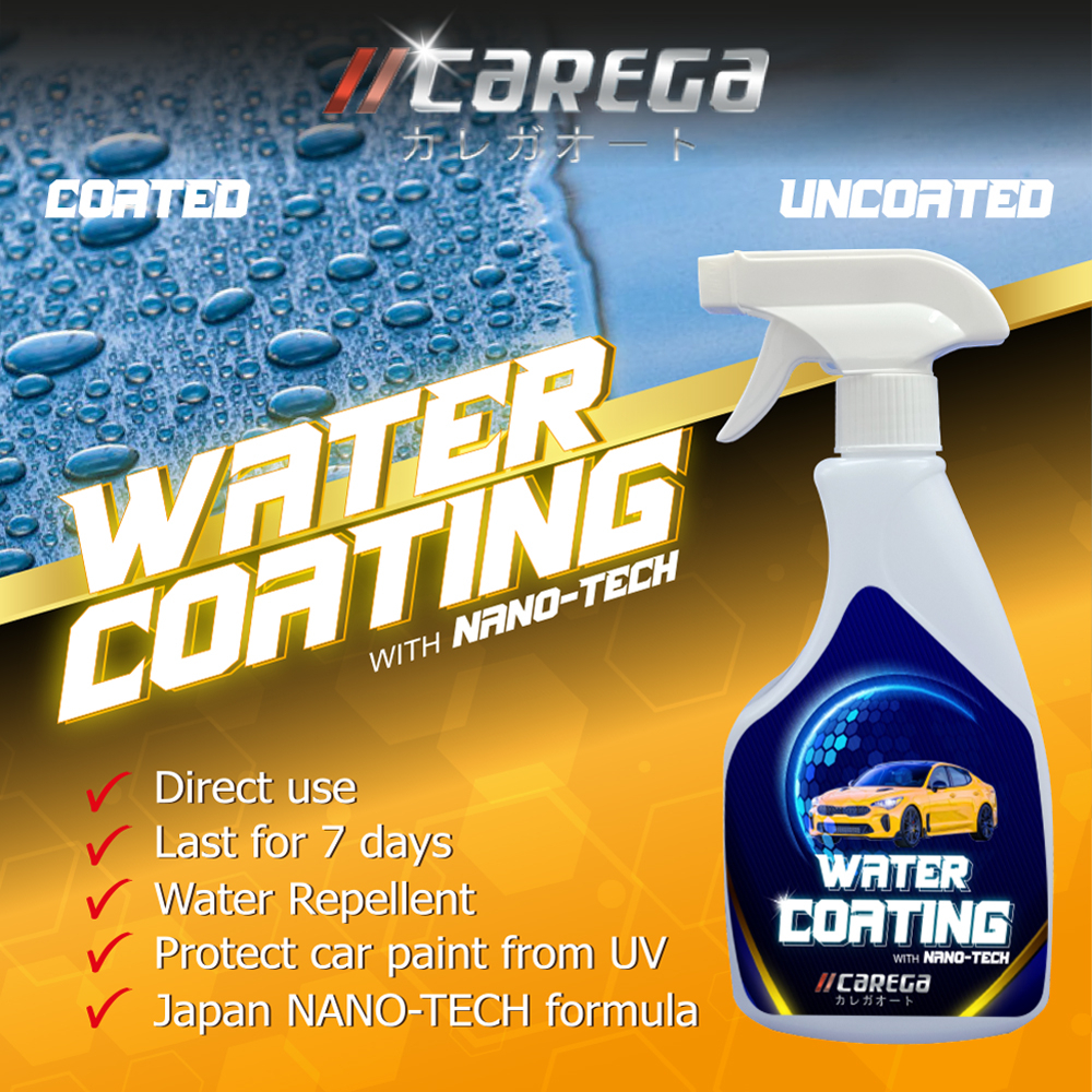 CAREGA 500ml Nano Car Water Coating Spray Coating Windscreen Waterproof