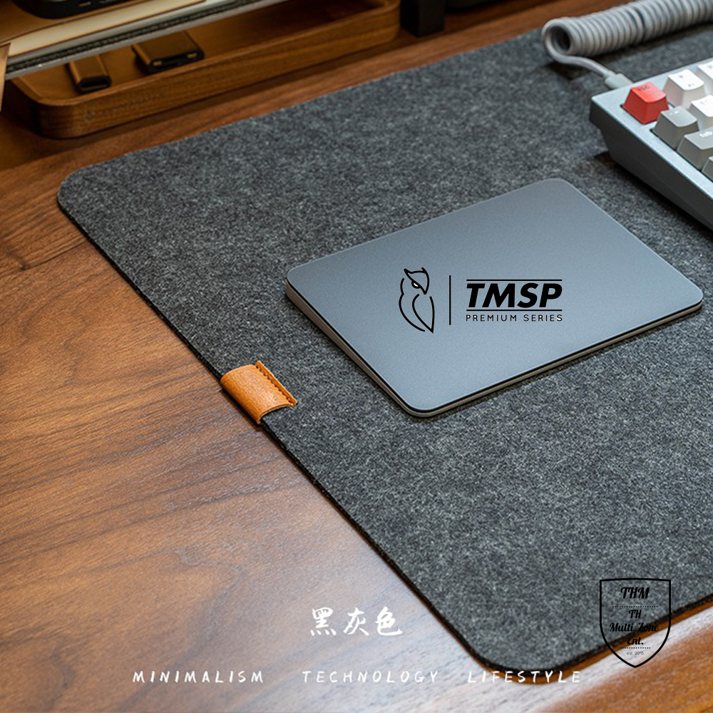 TMSP Anti Slip Wool Felt Desk Pad Large Mouse Pad, NonSlip Desk Mat