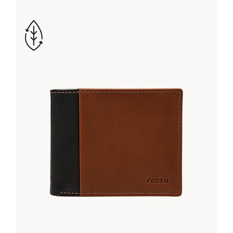 Fossil Ward Passcase RFID Black - Portafoglio A Libro Con Custodia Carte Estraibile E Protezione RFID