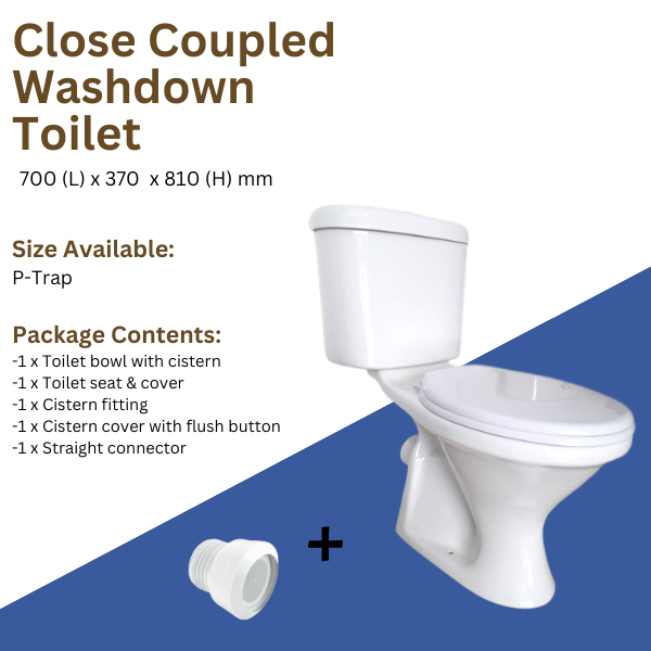 P-Trap Modern Water Closet With The Choice Of Close Coupled For ...