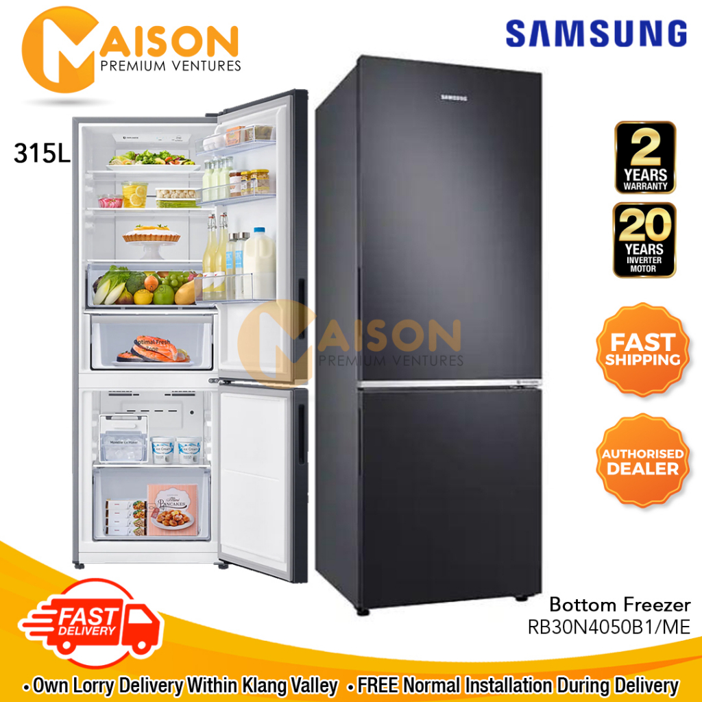 Samsung Bottom Mount Freezer Inverter Refrigerator 315L RB30N4050B1