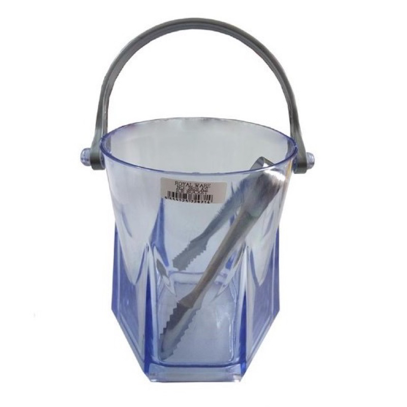 Plastic Ice Cube Bucket with Food Tong / Tong Ais dan Penyepit Ais