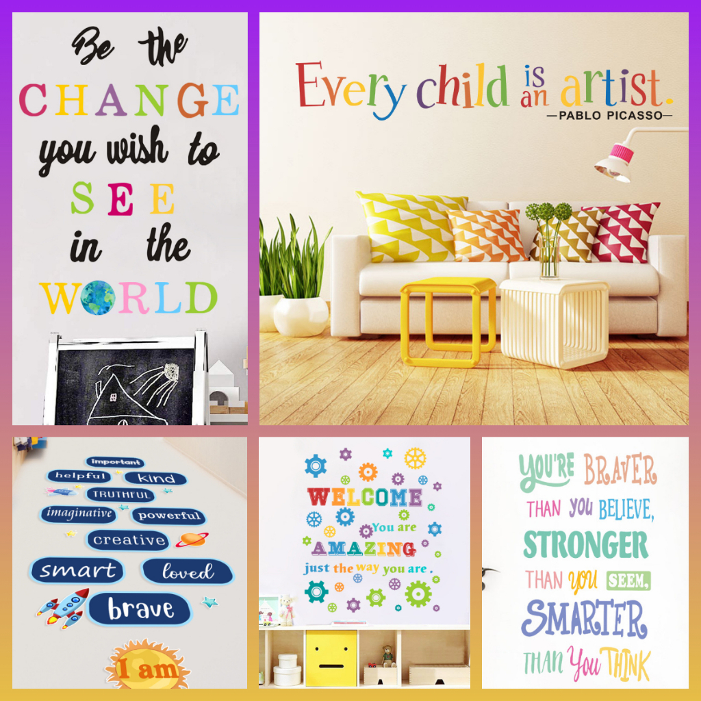 Day care Children decorations for bedroom wall art decoration stickers