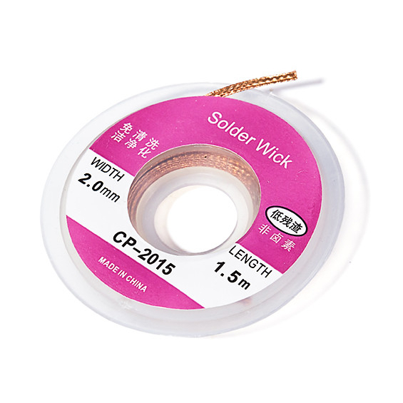 Desoldering Wick 1.5m x 2.0mm Desolder Lead Remover Solder Wick Solder ...