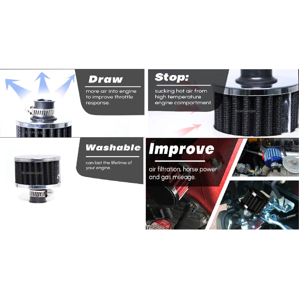 AIR FILTER SMALL 1616 (Sesuai Untuk Semua Jenis Kereta) Universal