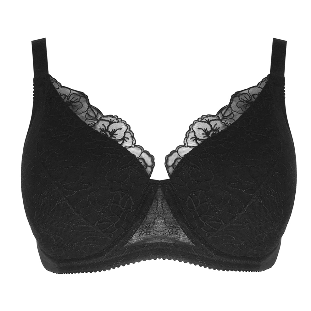 XIXILI DANIA CURVES FLORAL EMBROIDERED DEMI BRA | Shopee Malaysia