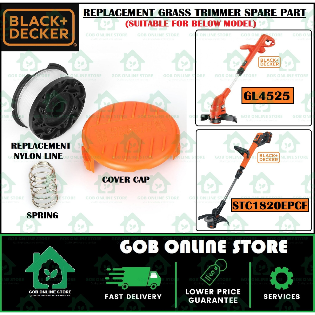 BLACK AND DECKER GL4525 GRASS TRIMMER REPLACEMENT SPARE PART COVER CAP SPRING STRING REFILL
