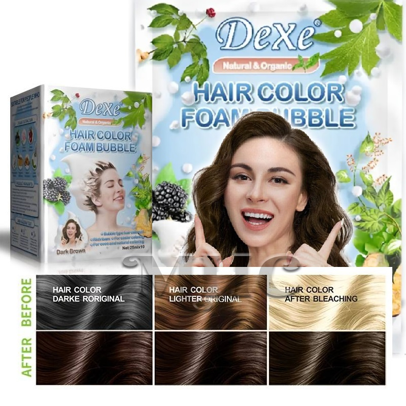 *NEW Color* Dexe Natural & Organic Color Foam Bubble Shampoo