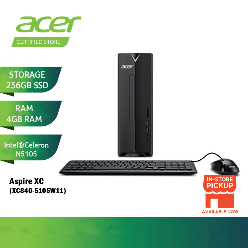ACER ASPIRE XC8405105W11 /XC8405105W11 DESKTOP PC N5105 4GD4 256SSD W11H Shopee Malaysia