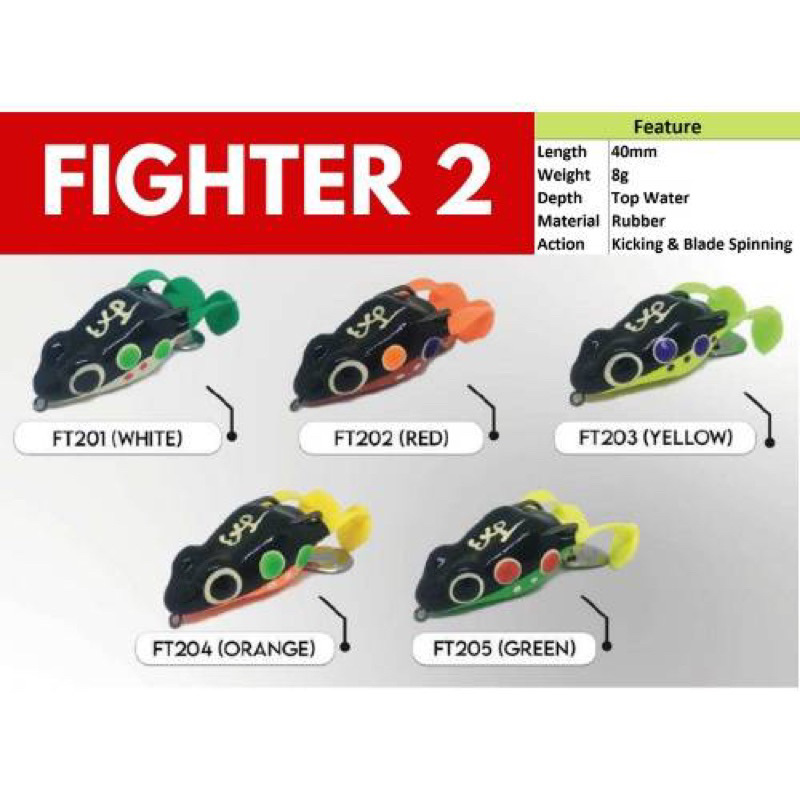 EXP Fighter Frog V2 Rubber Frog Soft Body Lure | Shopee Malaysia
