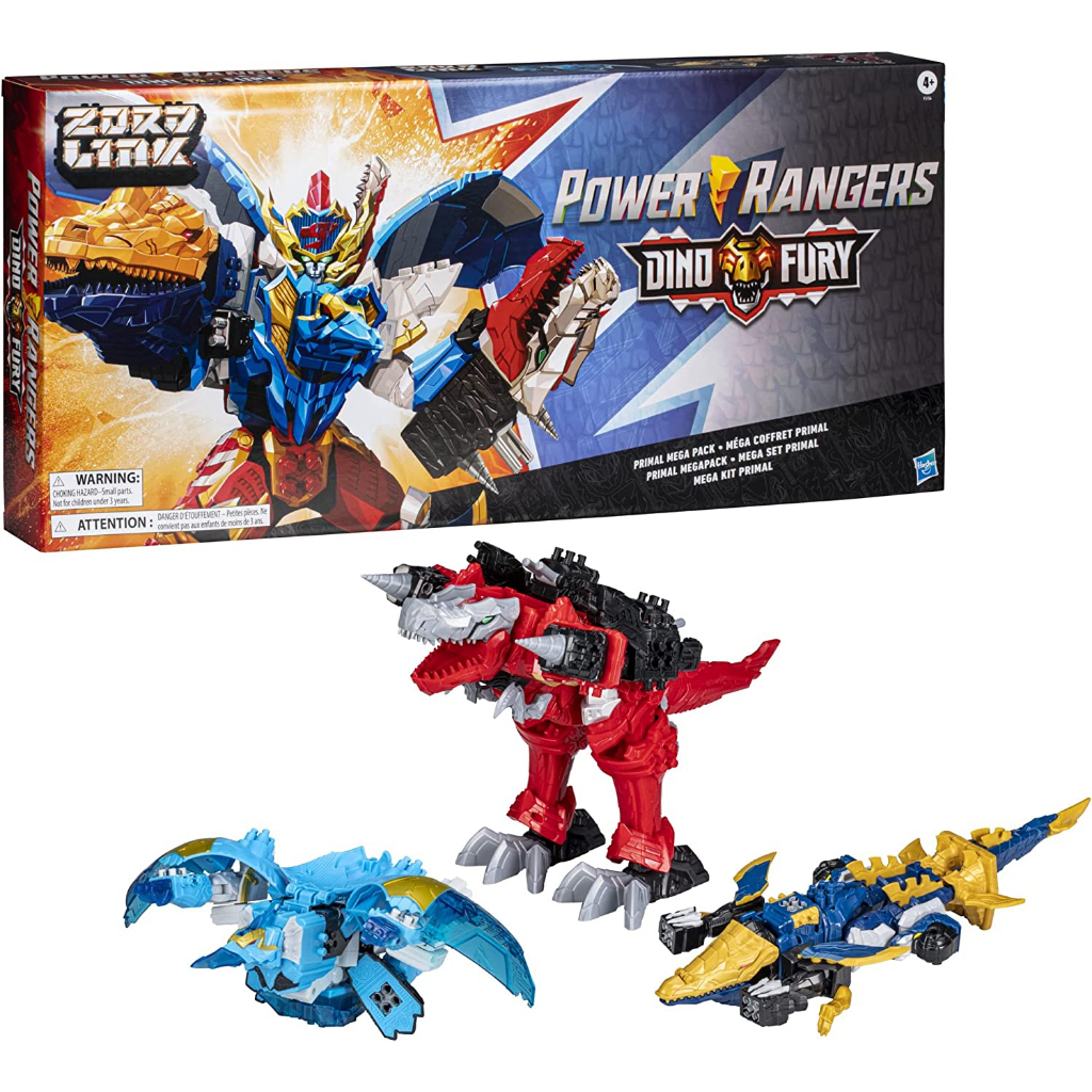 Hasbro Power Rangers Dino Fury Primal Mega Pack T-Rex Champion Mosa ...