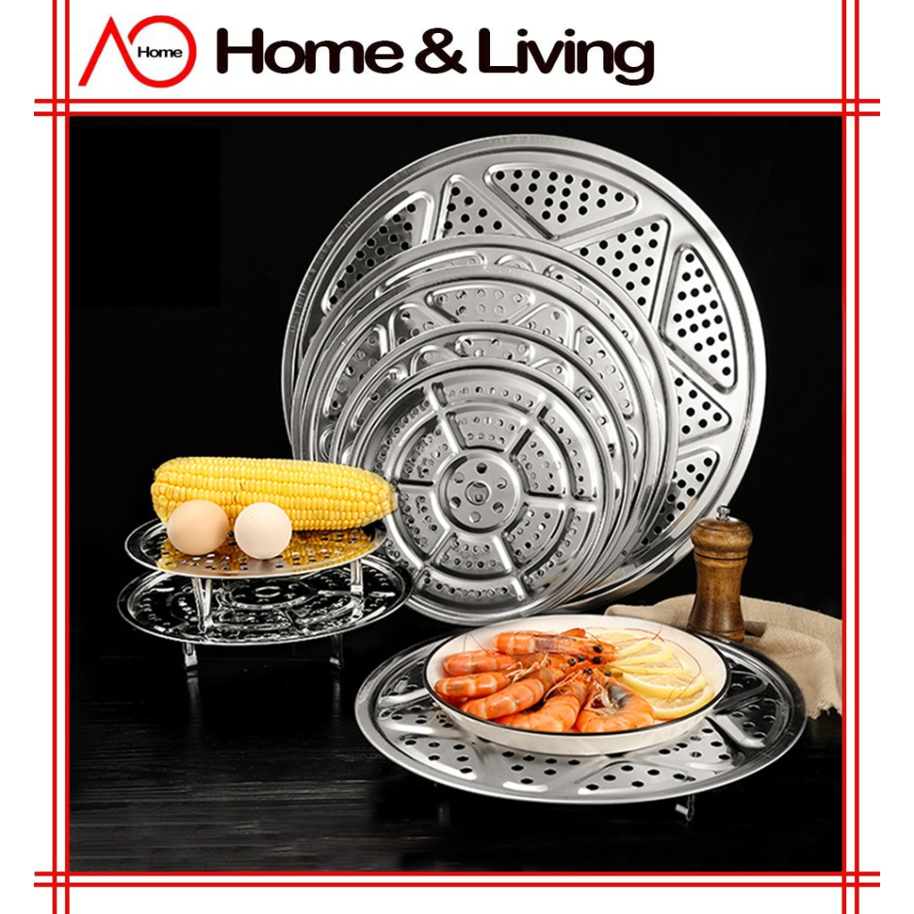 AO Home Stainless Steel Steamer Plate Steaming Tray Stainless Steel