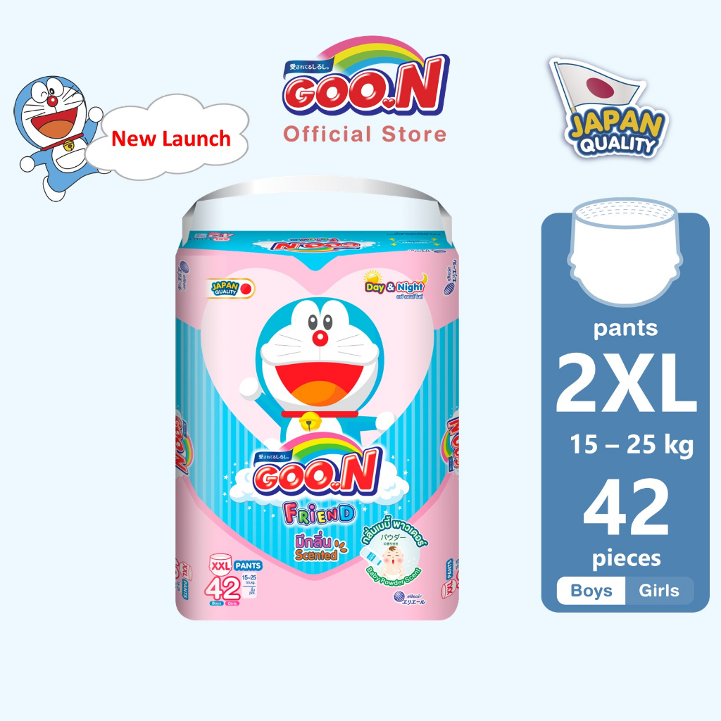[NEW] GOO.N FRIEND Baby Powder Scent XXL size 42PCS | Shopee Malaysia