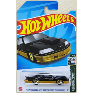 Hot Wheels Matt and Debbie Hays 1988 Pro Street Thunderbird [Ford Drag  Strip Retro Racers]