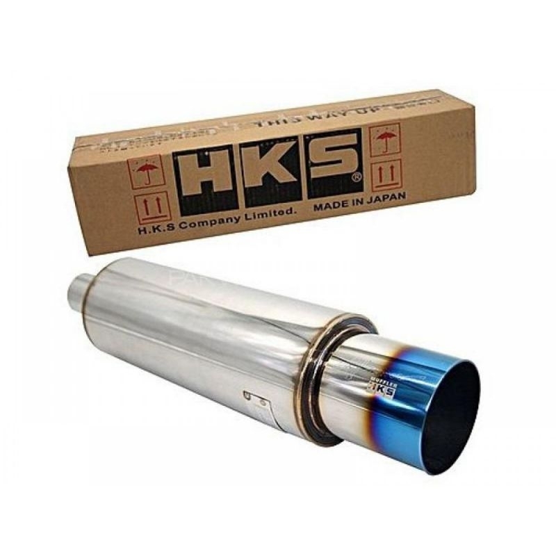 Hks Car Truck 4x4 Lorry Exhaust Muffler Titanium Face Burnt Blue Tip Car Exhaust Pipe Stainless