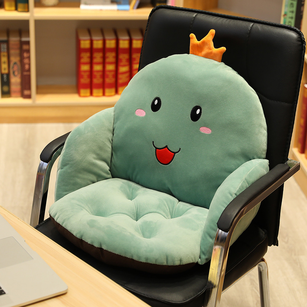 Chair Seat Cushion Soft Plush Back Support Cartoon Pillow Office Chair Seat Cushion Shopee Malaysia