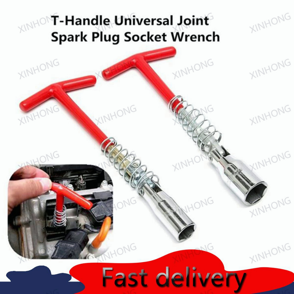 Thandle dualpurpose spark plug wrench kit car universal installer